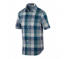 Рубашка с коротким рукавом из шерсти - IBEX Trip Shirt (Cypress Plaid) (Medium) (Производство Таиланд)