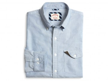 Рубашка 'Оксфорд' BROOKS BROTHERS 'MG01013' Solid Flannel Oxford Sport Shirt (# Small) (Производство Малайзия)