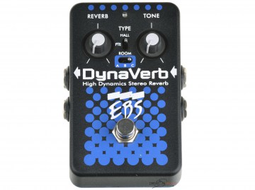 Педаль эффектов цифровая бас-гитарная: EBS DynaVerb High Dynamics Stereo Reverb Pedal (Страна Швеция)