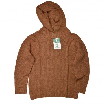 Худи из конопли 100% HEMP - ECOLUTION 'KNHB2' Organic Hemp Hooded Sweater - Brown (Large) (Страна Канада)