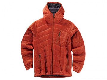 Куртка из нейлона утеплённая японской шерстью - IBEX Wool Aire Hoody (Blood Orange) # Medium (Производство Канада)