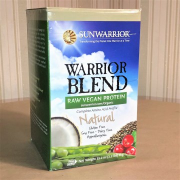 Протеиновая смесь SUNWARRIOR Raw Vegan Protein Powder Warrior Blend Natural - 2.2 lbs. (Made in USA)
