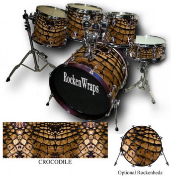 Графическая обёртка барабанов RockenWraps Crocodile (Страна США)