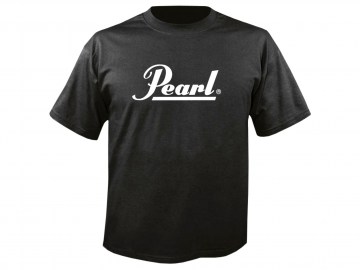 Футболка барабанщика PEARL Basic Black T-Shirt with Pearl Logo (by GILDAN) (Производство Гаити)