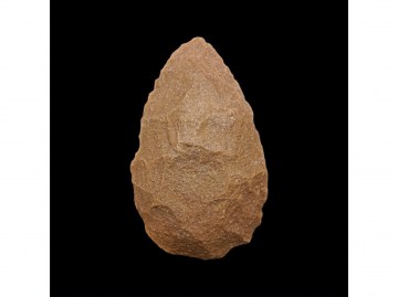 Музейный экспонат среднего палеолита - морокканский каменный топор Northwestern African Mid-paleolithic/neanderthal Brown Sand Stone Hand Axe (Страна США)