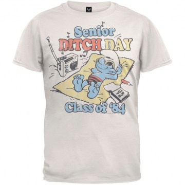 Футболка муж. JUNK FOOD Smurf Ditch Day '84 (Medium) (Страна США)