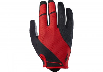 Велоперчатки SPECIALIZED '67117' Body Geometry Gel Long Finger Gloves (Black-Red) (Страна США)