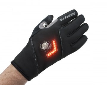 Сигнальные велоперчатки с длинными пальцами ZACKEES Turn Signal Gloves™ Winter Gloves (Производство Китай)